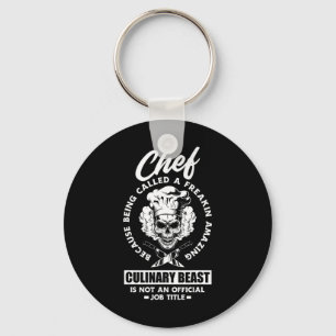 Funny Chef Amazing Culinary Beast Chef Cook Cookin Key Ring