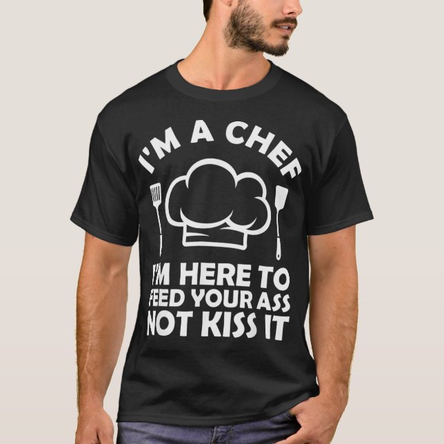 Funny Chef Art For Men Women Hat Food Pastry Chef  T-Shirt (Front)
