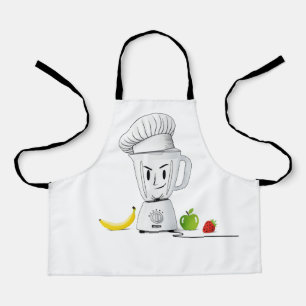 Funny Chef Blender   Smoothie Maker Cartoon Apron