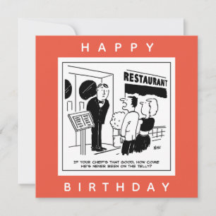 Funny Chef Cartoon - Is the Chef Highly Renowned? Card