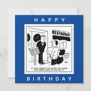 Funny Chef Cartoon - Is the Chef Highly Renowned? Card