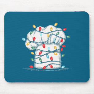 Funny Chef Christmas Graphics Lights Lover Cook Co Mouse Mat