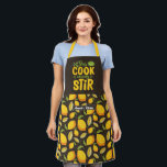 Funny Chef Cooking Pun Citrus Fruit Lemon Pattern Apron<br><div class="desc">Funny and cool apron to make cooking more fun. Personalised gift for family and friends who love cooking, baking and trying new recipe in the kitchen. Customise the wording to fit your occasion. You can use the Design Tool to further change the font type, font colour and font size.</div>