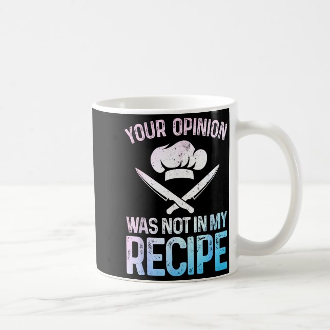 Funny Chef Design For Men Women Cook Cooking Culin Coffee Mug (Right)