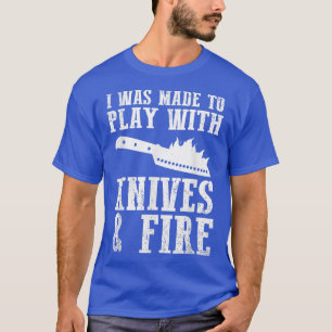 Funny Chef Design For Men Women Knives Play Cookin T-Shirt