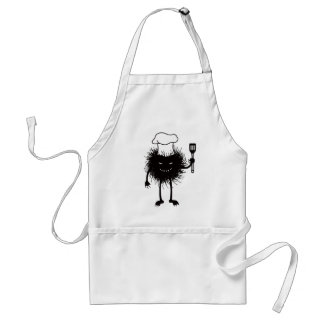 Funny Chef Evil Character Loves To Cook Standard Apron