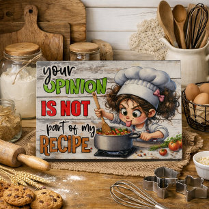 Funny Chef Quote Glass Cutting Board