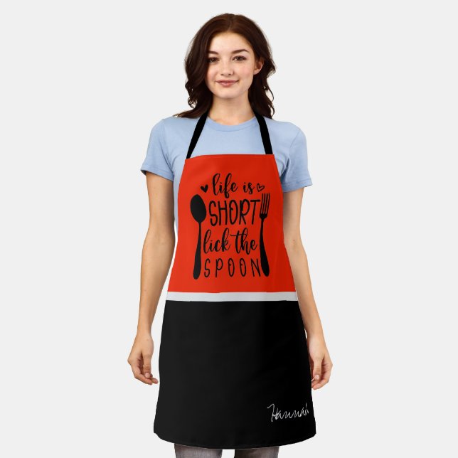 Funny chef Quotes Apron (Worn)