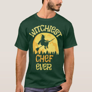 Funny Chef Witch Halloween Humour 900 T-Shirt