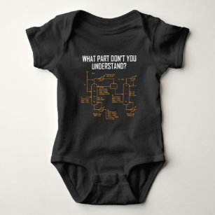 Funny Chemical Engineer - Chemical Engineering Baby Bodysuit