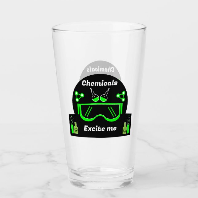 Funny Chemical Engineer Gifts Glass (Front)