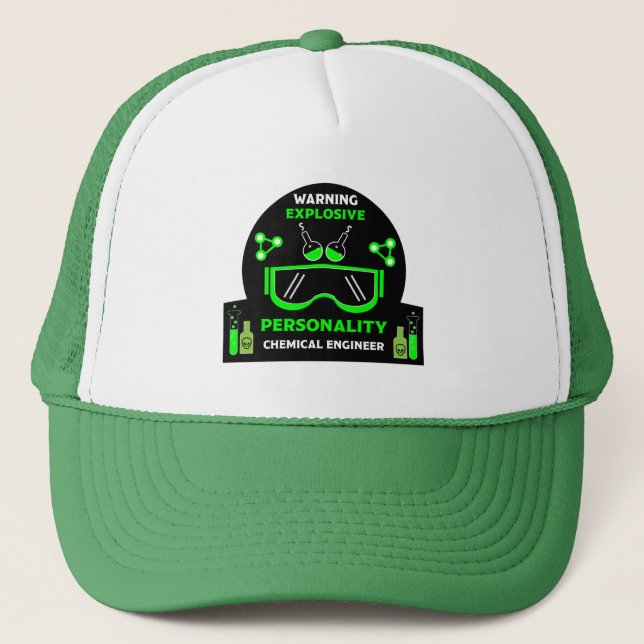 Funny Chemical Engineer Gifts Trucker Hat (Front)