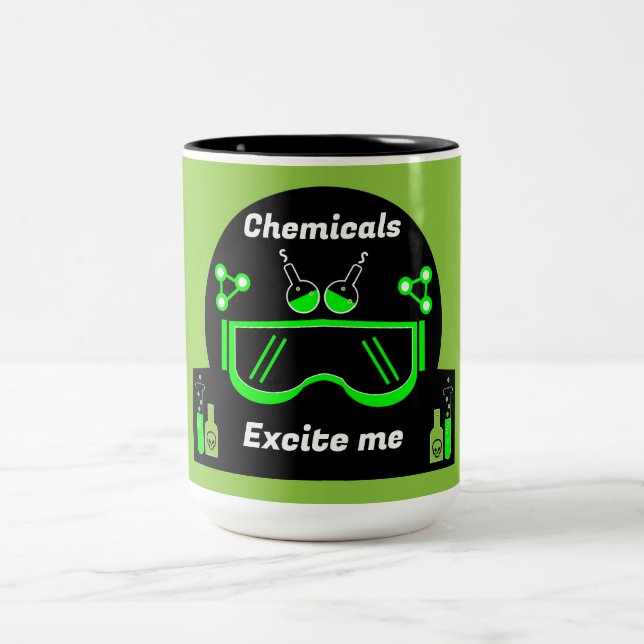 Funny Chemical Engineer Gifts Two-Tone Coffee Mug (Center)