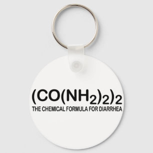 Funny Chemical Formula for Diarrhoea Keychain