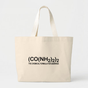 Funny Chemical Formula for Diarrhoea Tote Bag