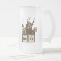 Funny chemistry bear discovered beer