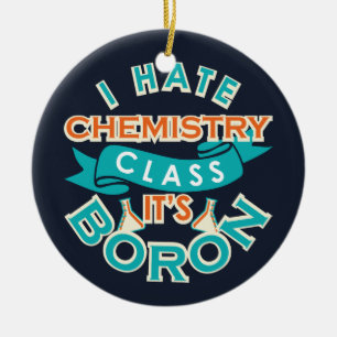 Funny Chemistry Gag Science Graduate  Ceramic Tree Decoration