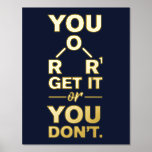 Funny Chemistry Gag Science Graduate Teacher Gold Foil Prints<br><div class="desc">Funny Chemistry Gag Science Graduate Teacher Gold Foil Prints</div>