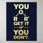 Funny Chemistry Gag Science Graduate Teacher Gold Foil Prints<br><div class="desc">Funny Chemistry Gag Science Graduate Teacher Gold Foil Prints</div>