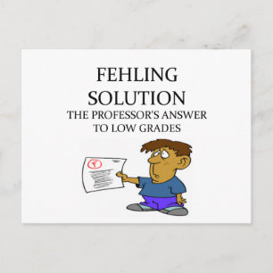funny chemistry joke postcard