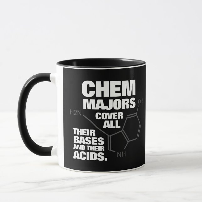 Funny Chemistry Majors Cover Their Bases ... Mug (Left)
