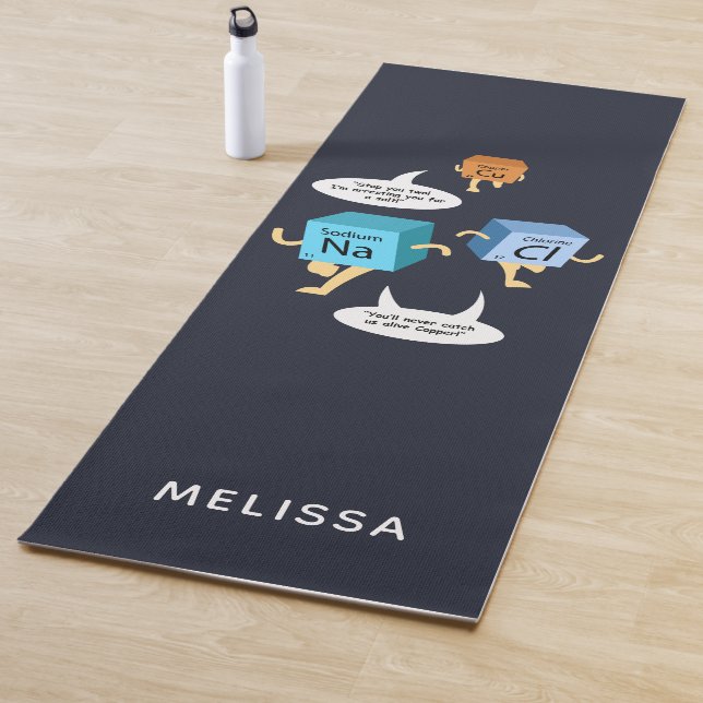 Funny Chemistry Periodic Table Science Gag Yoga Mat (In Situ)