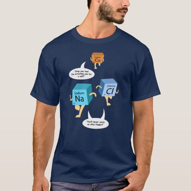 Funny Chemistry Periodic Table Teachers T-Shirt (Front)