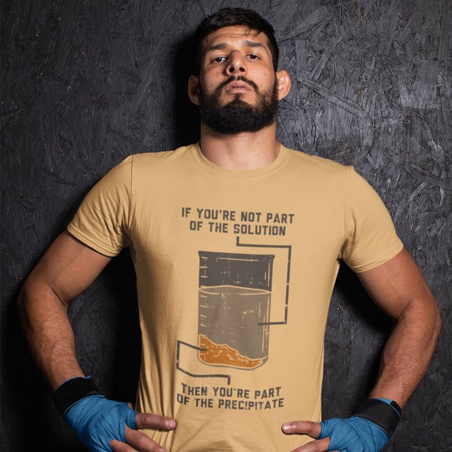 Funny Chemistry Solution Tri-Blend Shirt (Chemical Elements Chemistry Teacher Lab Gag T-Shirt)