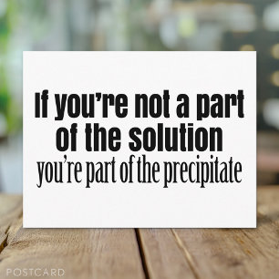 Funny Chemistry Teacher Quote Postcard