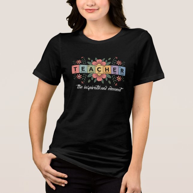 Funny Chemistry Teacher | Science Lover  Tri-Blend Shirt (Front)