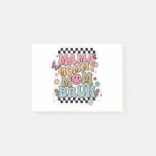 Funny Chequered Mama Flowers Mother’s Day Cute Mum Post-it Notes