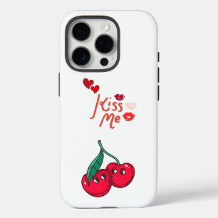 Funny Cherries in Love. iPhone 16 Pro Case
