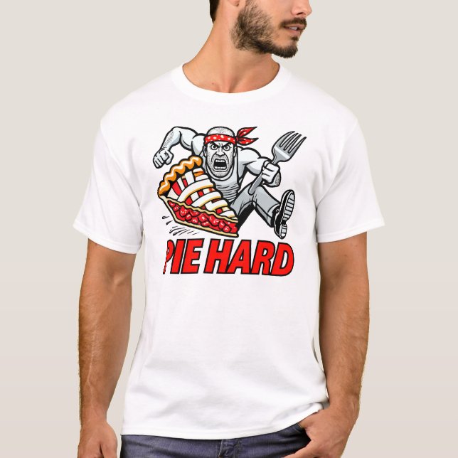 Funny Cherry Pie Hard Spoof T-Shirt (Front)