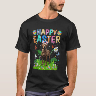 Funny Chesapeake Bay Retriever Dog Easter Egg Hunt T-Shirt