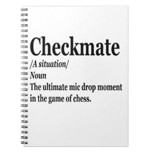 Funny Chess Checkmate Definition Chess Lover Notebook