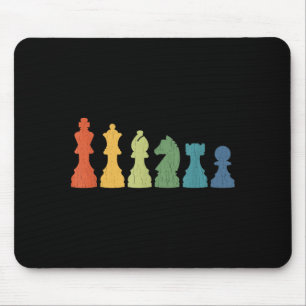 Funny Chess Eces Board Game Lover Player Themed Ch Mouse Mat