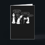 Funny Chess figures Card<br><div class="desc">Chess is a popular game for children and men. The objective is to beat the king with the queen or another chess piece. One game requires 2 chess players and a chess board.</div>