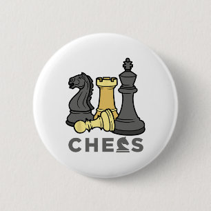 Funny Chess For Chess Lover Kids Boys Girls Cool P 6 Cm Round Badge
