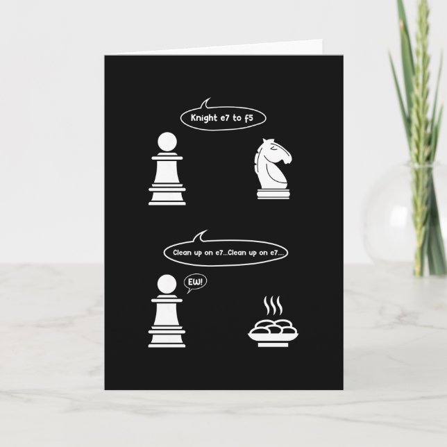 Funny Chess game Card (Front)