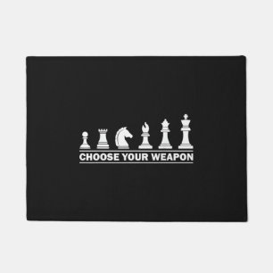Funny Chess Gift for Chess Lover Kids Boys Girls C Doormat