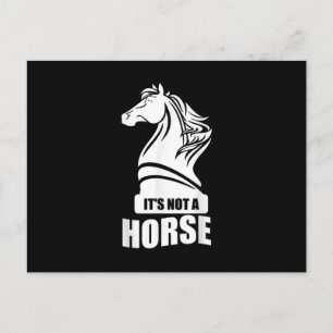 Funny Chess Its Not A Horse Knight Piece Player Postcard