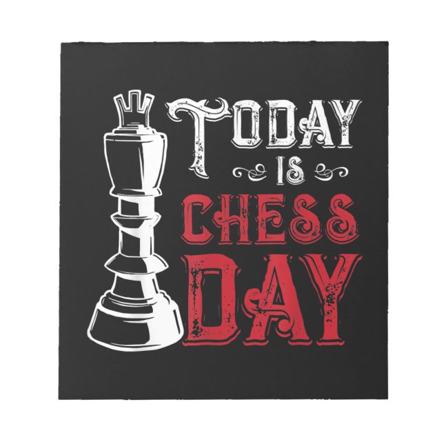 Funny Chess King Castling Design Notepad (Front)