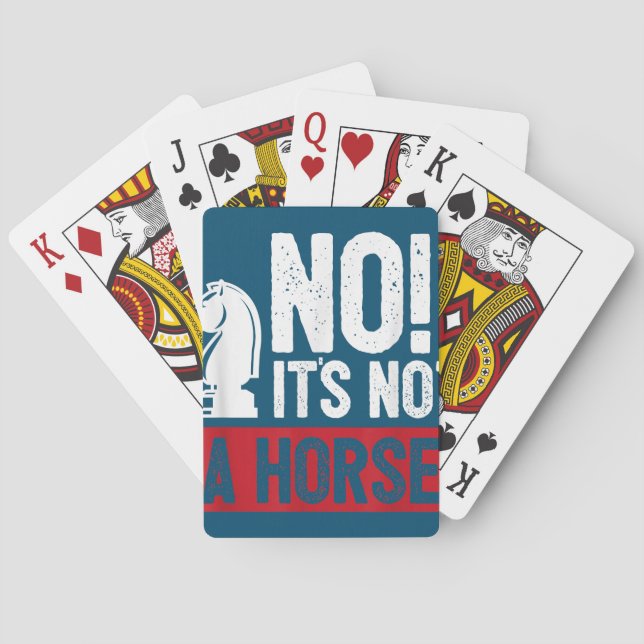 Funny Chess King Castling Design Playing Cards (Back)
