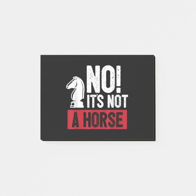 Funny Chess King Castling Design Post-it Notes (Front)