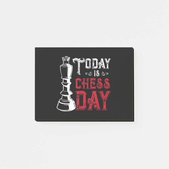 Funny Chess King Castling Design Post-it Notes (Front)
