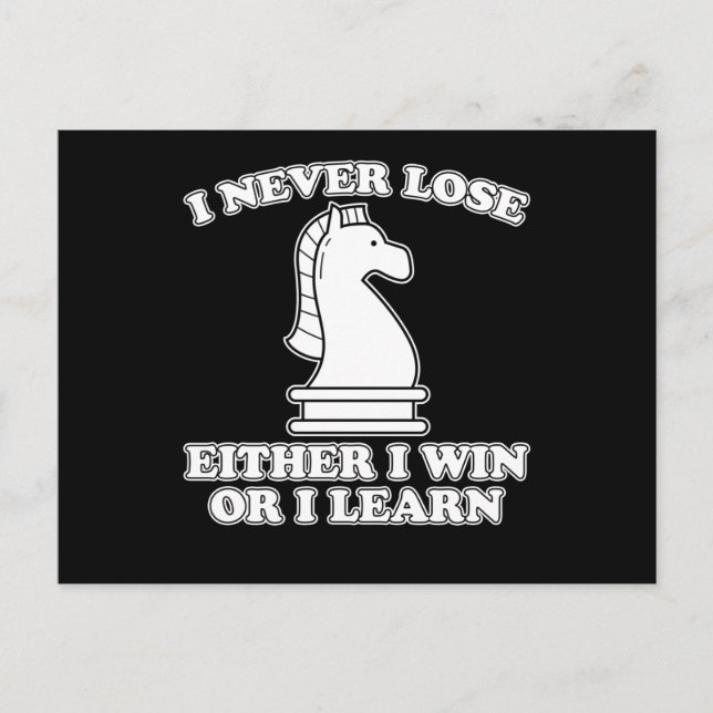 Funny Chess Piece Chess Player Fun Chess Game Gift Postcard (Front)