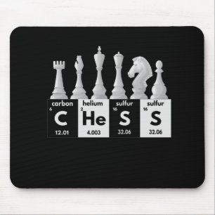 Funny Chess Player Game Board Periodic Table Gift Mouse Mat
