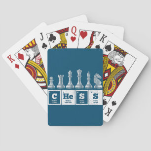 funny chess player geek periodic system chemistry playing cards