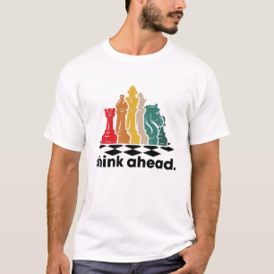 Funny Chess Player Grand Master Retro Think Ahead T-Shirt