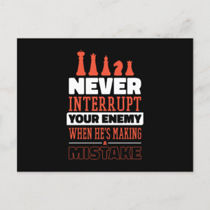 Funny Chess Quote Chess Player Postcard